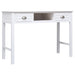 Bureau 108X45X76 Cm Massief Paulowniahout Wit