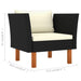 0-Delige Loungeset Poly Rattan En Eucalyptushout