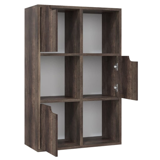 Boekenkast 60X27,5X88 Cm Bewerkt Hout Kleur