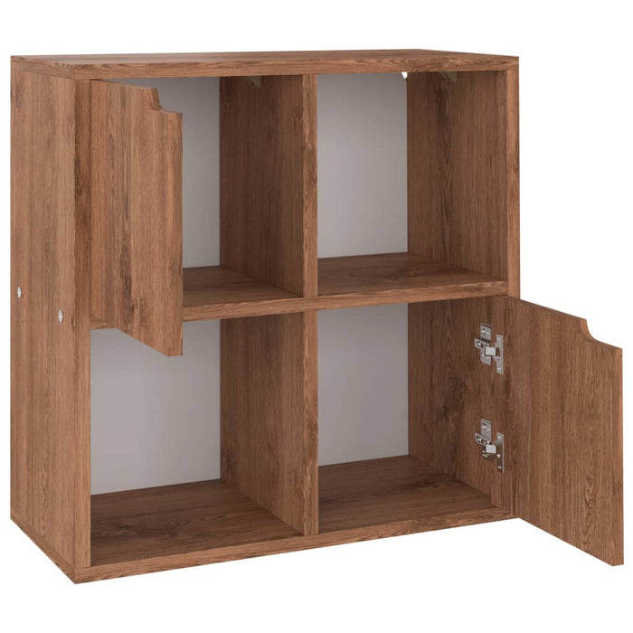 Boekenkast 60X27,5X59,5 Cm Bewerkt Hout Ig