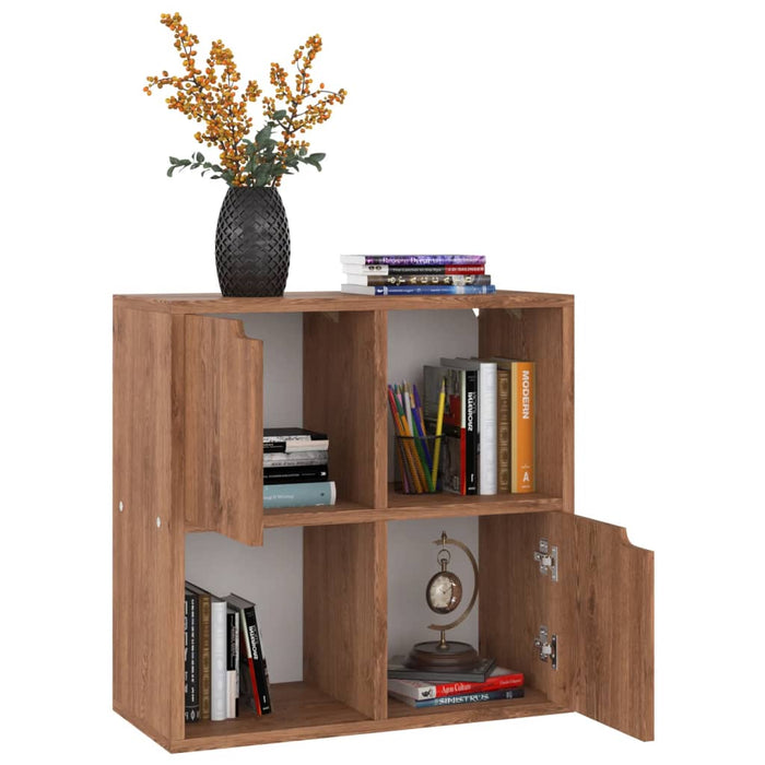 Boekenkast 60X27,5X59,5 Cm Bewerkt Hout Ig