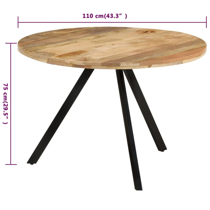 Eettafel 110X75 Cm Massief Mangohout