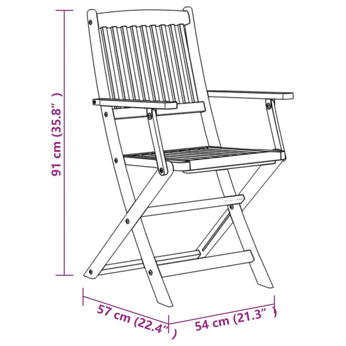 Tuinset Massief Acaciahout