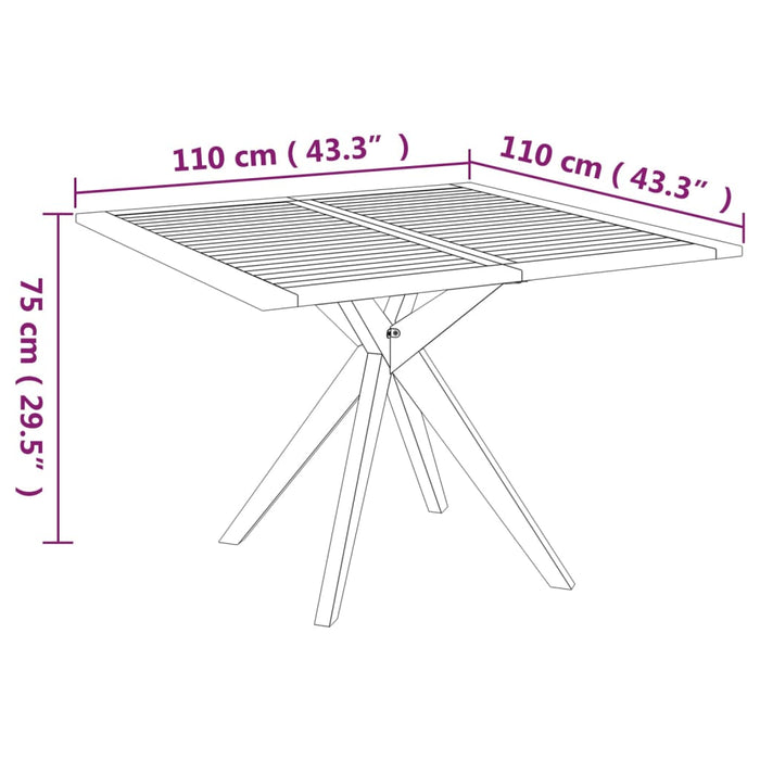 Tuinset Massief Acaciahout