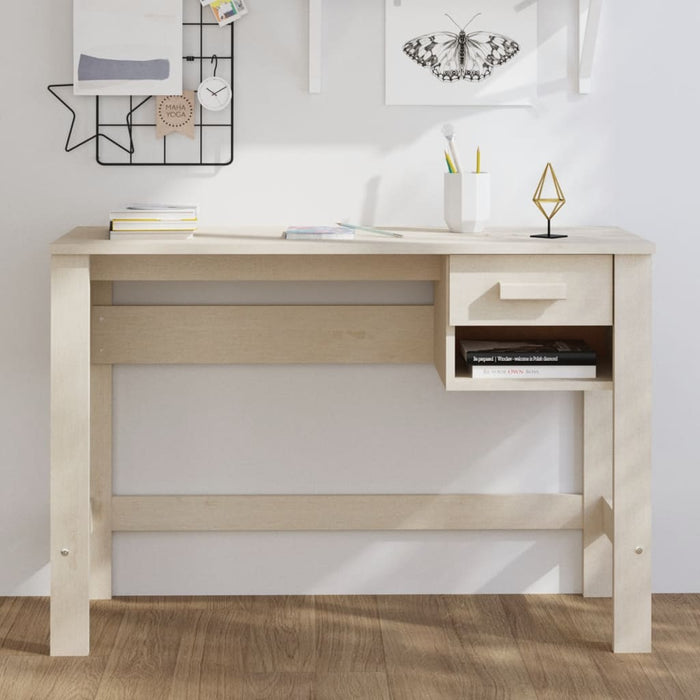 Bureau Hamar 110X40X75 Cm Massief Grenenhout