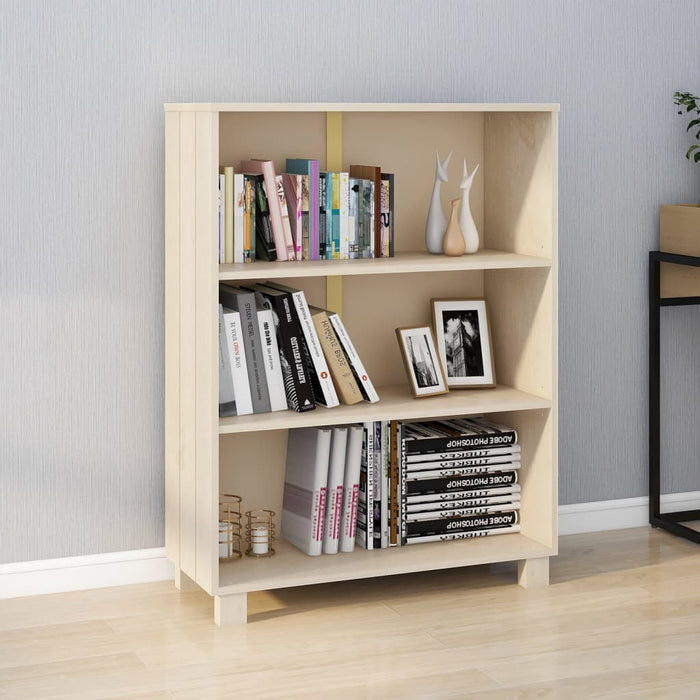 Boekenkast Hamar 85X35X2 Cm Massief Grenenhout