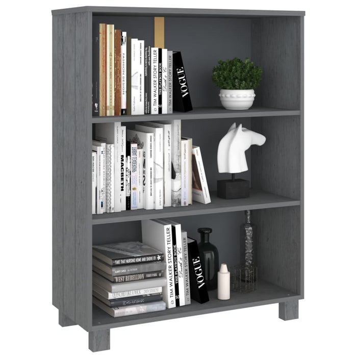 Boekenkast Hamar 85X35X2 Cm Massief Grenenhout