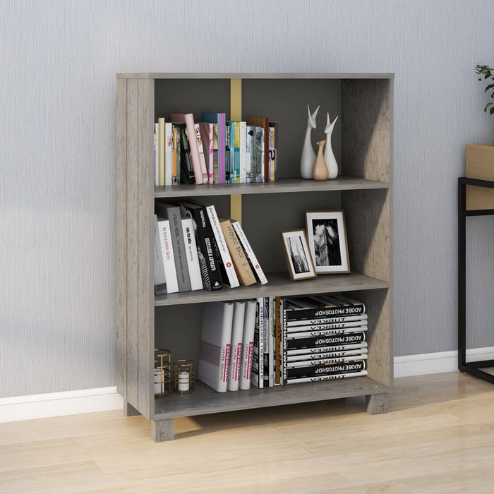 Boekenkast Hamar 85X35X2 Cm Massief Grenenhout