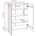 Schoenenkast Hamar 85X40X08 Cm Massief Grenenhout Honingbruin