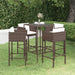 Tuinbarset Met Kussens Poly Rattan