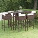 Tuinbarset Met Kussens Poly Rattan