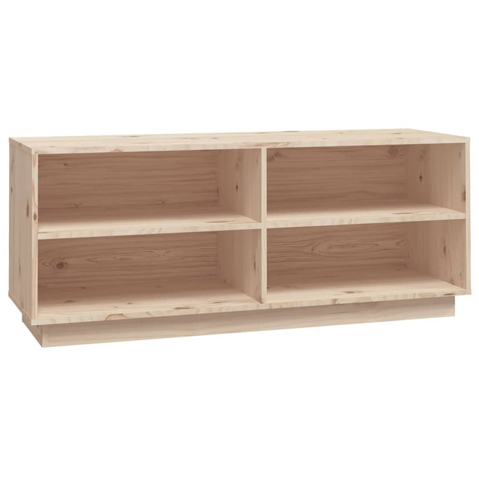 Schoenenkast 0X34X45 Cm Massief Grenenhout Naturel