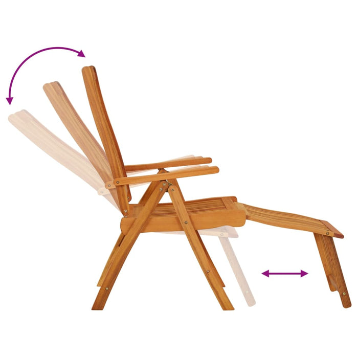 Tuinstoelen Met Voetensteunen 2 St Inklapbaar Eucalyptushout