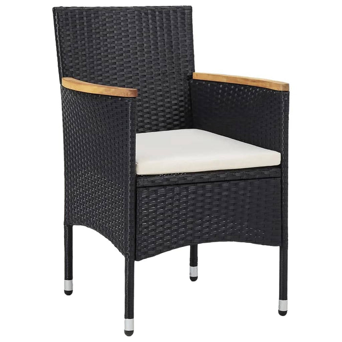 Bistroset Poly Rattan En Massief Hout