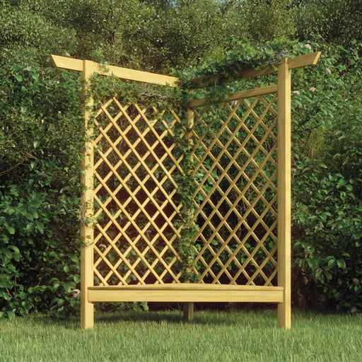 Hoekpergola Met Bank 166X81X174 Cm Geïmpregneerd Grenenhout