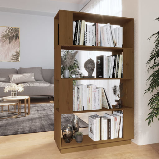 Boekenkast/Kamerscherm 80X25X32 Cm Massief Grenenhout