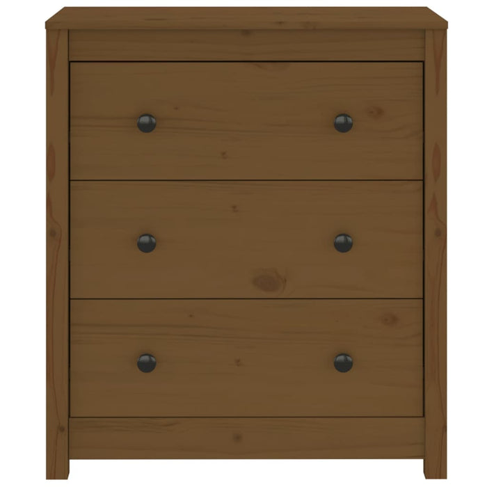 Dressoir 70X35X80 Cm Massief Grenenhout