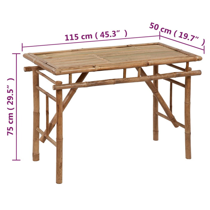 Tuintafel Inklapbaar Bamboe