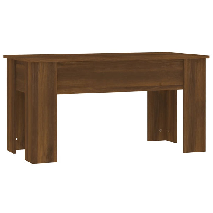 Salontafel 101X49X52 Cm Bewerkt Hout