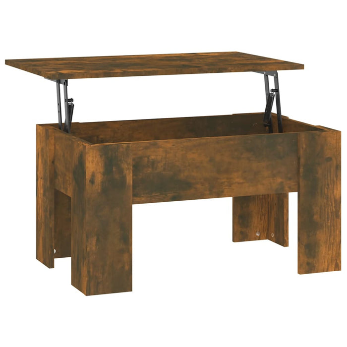 Salontafel 79X49X41 Cm Bewerkt Hout Kleurig