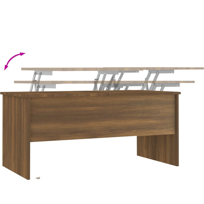 Salontafel 102X50,5X46,5 Cm Bewerkt Hout