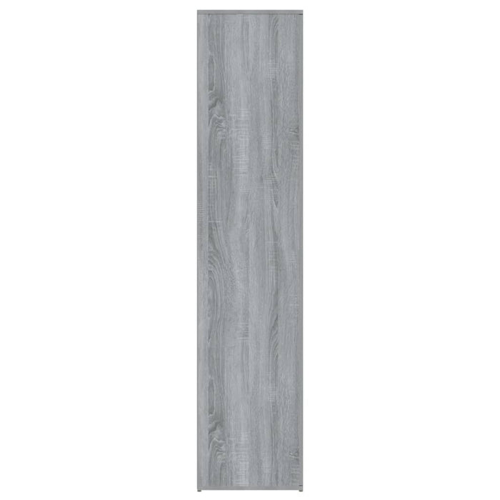 Schoenenkast 80X39X78 Cm Bewerkt Hout Eikenkleur Grijs Sonoma