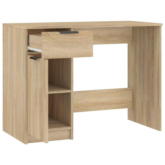 Bureau 100X50X75 Cm Bewerkt Hout Sonoma Eikenkleurig