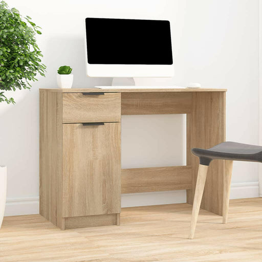 Bureau 100X50X75 Cm Bewerkt Hout Sonoma Eikenkleurig