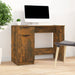 Bureau 100X50X75 Cm Bewerkt Hout Artisanaal Eikenkleur