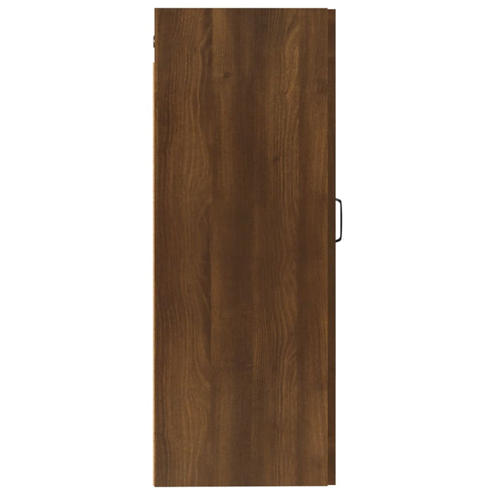 Hangkast 35X34X90 Cm Bewerkt Hout Bruineikenkleurig