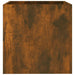 Plantenbak 40X40X40 Cm Bewerkt Hout Gerookt Eikenkleurig