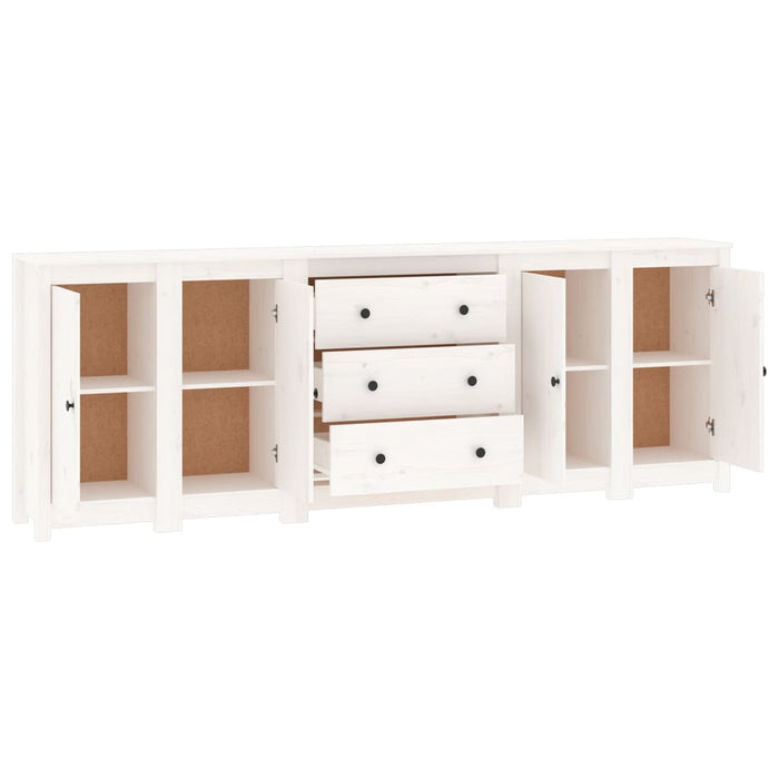 Dressoir 230X35X80 Cm Massief Grenenhout