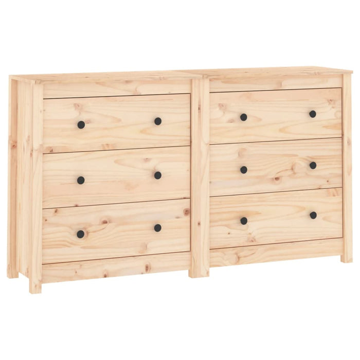 Dressoir 140X35X80 Cm Massief Grenenhout