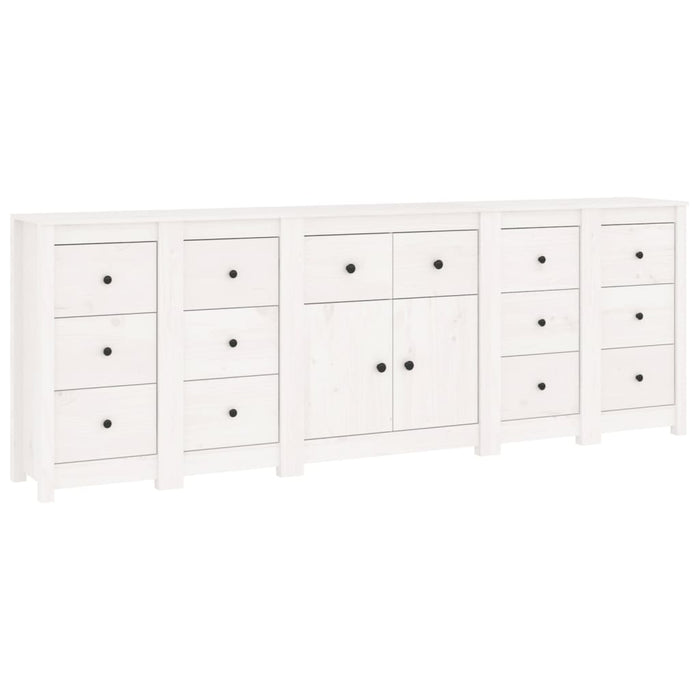 Dressoir 230X35X80 Cm Massief Grenenhout