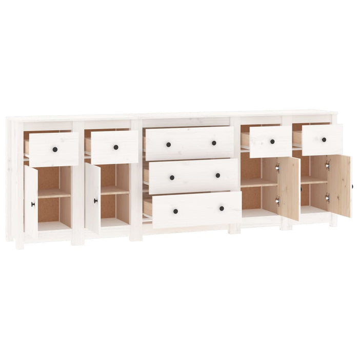 Dressoir 230X35X80 Cm Massief Grenenhout