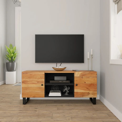 Tv-Meubel 105X33X46 Cm Massief Acaciahout