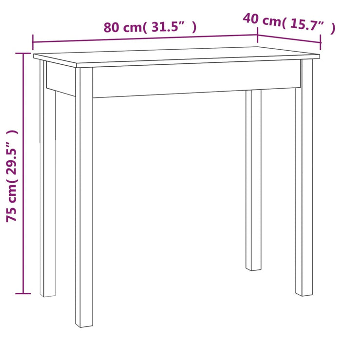 Wandtafel Massief Grenenhout