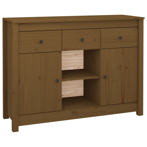 Dressoir 100X35X74,5 Cm Massief Grenenhout