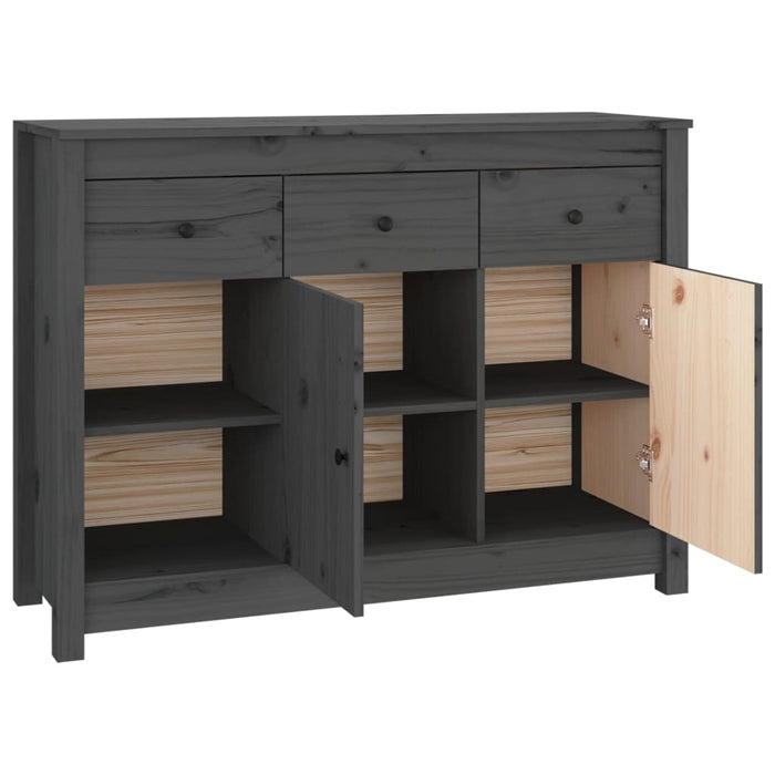 Dressoir 100X35X74 Cm Massief Grenenhout