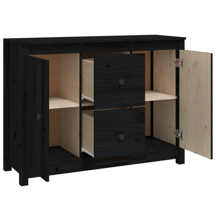 Dressoir 100X35X74 Cm Massief Grenenhout