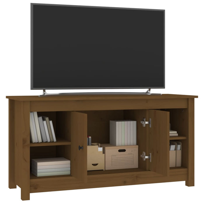 Tv-Meubel 103X36,5X52 Cm Massief Grenenhout