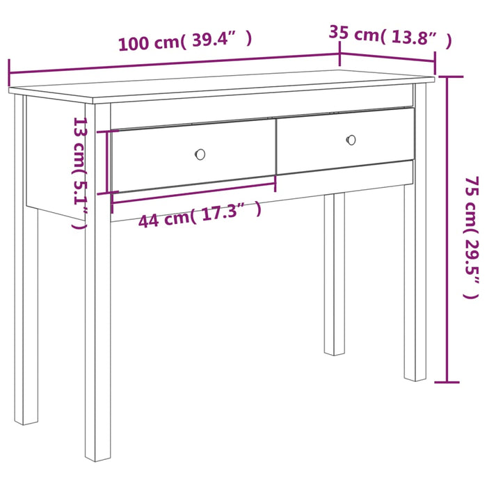 Wandtafel Massief Grenenhout