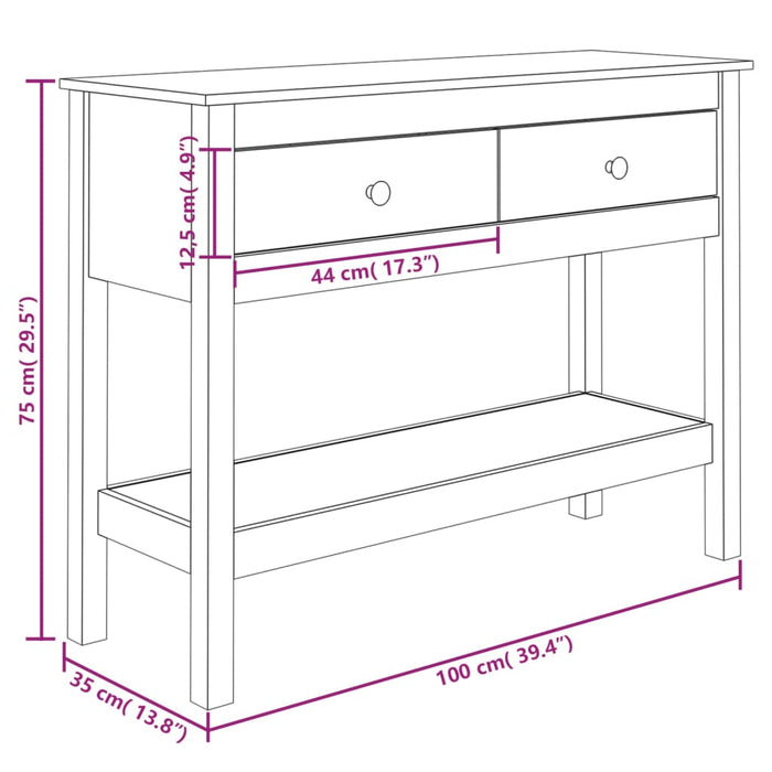 Wandtafel Massief Grenenhout