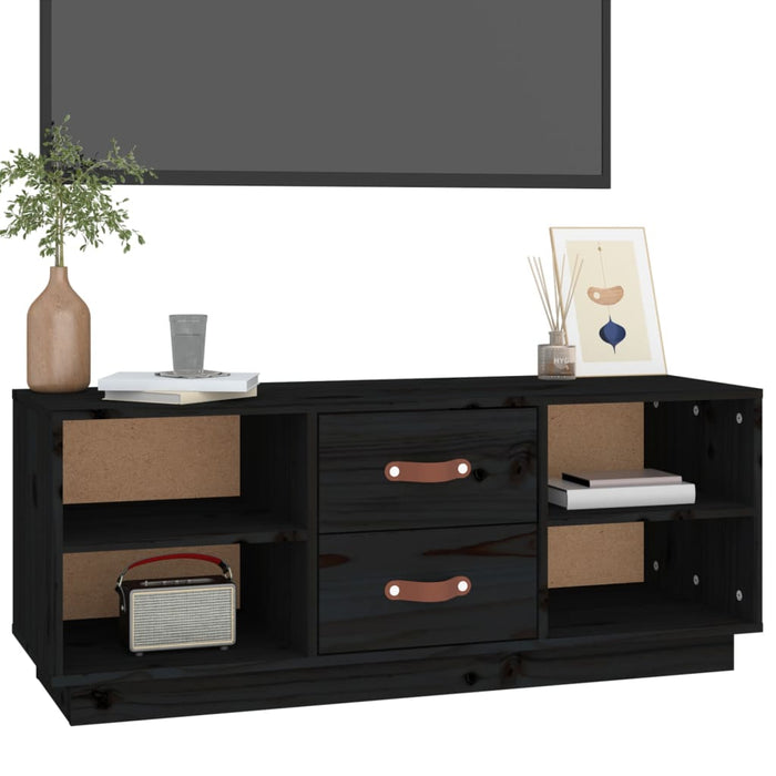 Tv-Meubel 00X34X40 Cm Massief Grenenhout