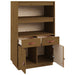 Hoge Kast 67X40X108,5 Cm Massief Grenenhout