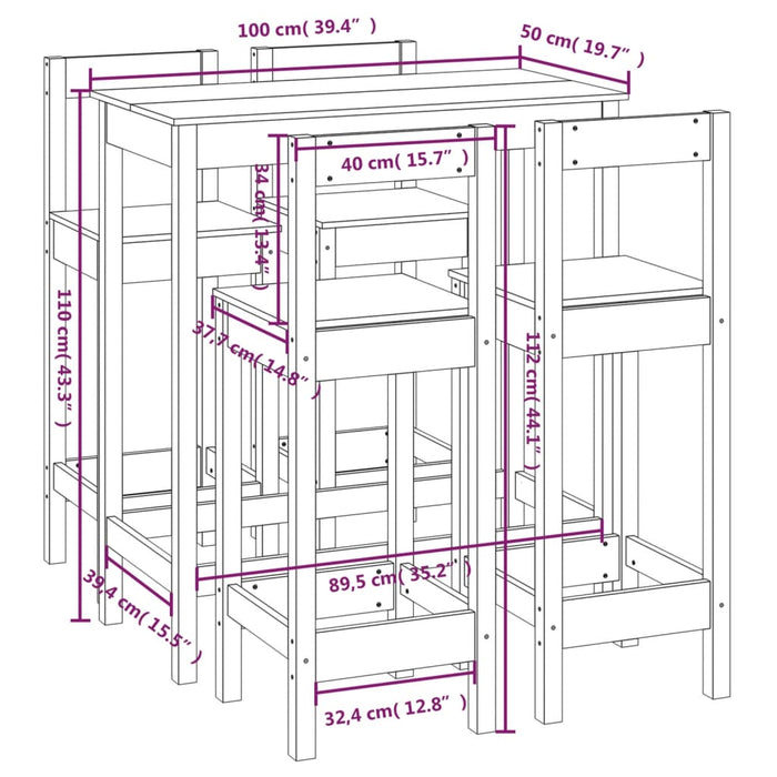 Barset Massief Grenenhout