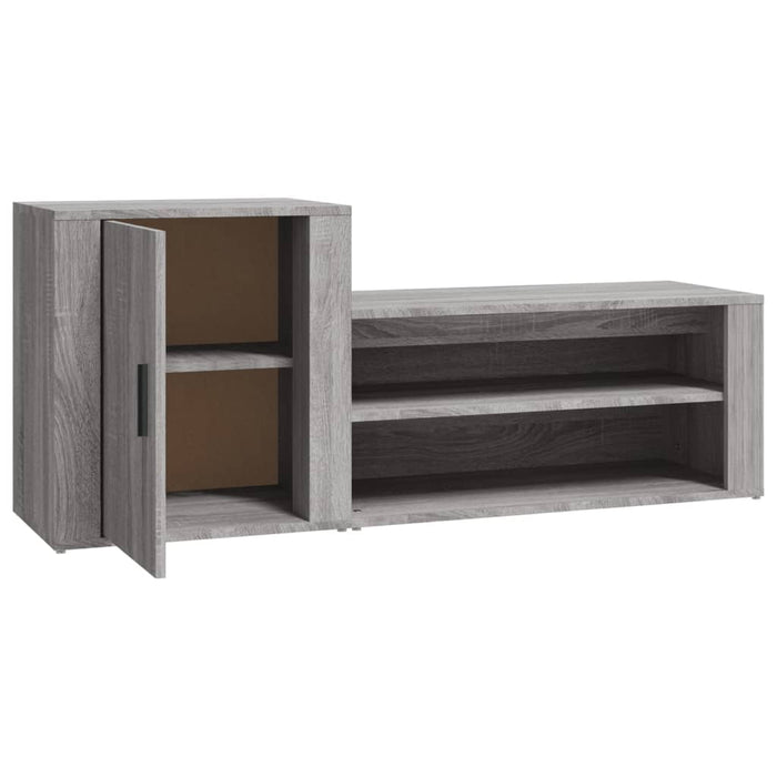 Schoenenkast 30X35X54 Cm Bewerkt Hout Grijs Sonoma