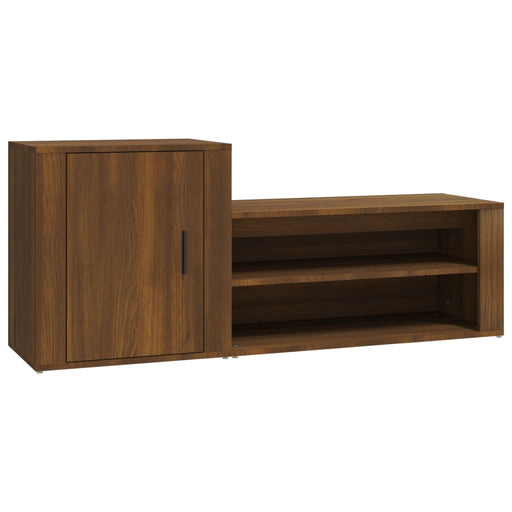 Schoenenkast 30X35X54 Cm Bewerkt Hout Bruin Eikenkleur Bruineiken