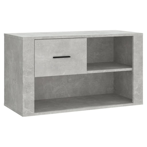 Schoenenkast 80X35X45 Cm Bewerkt Hout Betongrijs