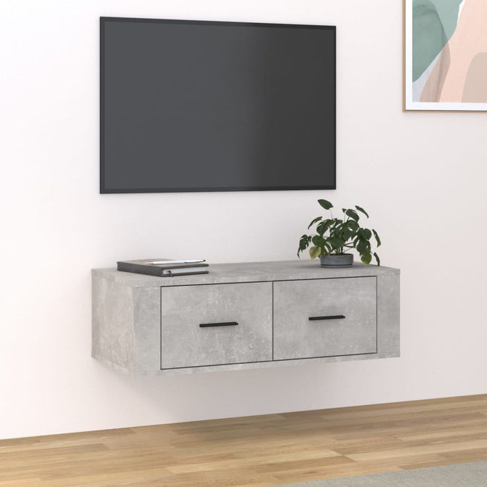 Tv-Hangmeubel 80X36X25 Cm Bewerkt Hout Kleurig